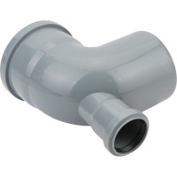 Канализационный переходной универсальный тройник АТЛАС ПЛАСТ 90 град, DN 110x50, назад SPCTV0110050