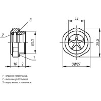 Маслоуказатель Глазок KIPP K0246.29012