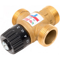 Термосмесительный клапан Uni-Fitt Н 1" 35-60 С, смешение боковое, латунный 351G3140
