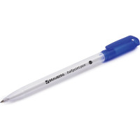 Ручка 12 шт в упаковке BRAUBERG шариковая масляная Olive Pen СИНЯЯ корпус прозрачный 07мм линия 05мм  141476