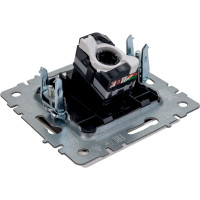 Компьютерная розетка rj45 IEK Brite рк10-брб категория 5e, белый BR-K10-1-K01