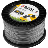 Леска двухкомпонентная EXTRA CORD (4 мм, 93 м, звезда, на DIN катушке) для триммера Denzel 96816