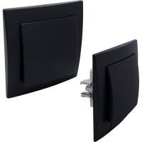 1-местная рамка Nilson TOURAN metallic, матовый черный, 24380091