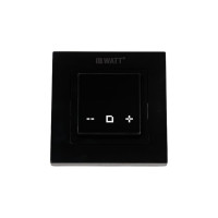 Терморегулятор для теплого пола IQWATT IQ THERMOSTAT D Wi-Fi с Wi-Fi, программируемый, черный 420