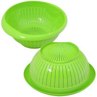 Миска-дуршлаг МУЛЬТИДОМ размер 31x27.5x12.5 см, 4 цвета МГ76-127