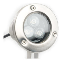 Подводный светодиодный прожектор FERON LL-822  80x80x130mm, 3W, AC24V, RGB, IP68 48467