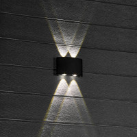 Настенный накладной светильник duwi NUOVO LED 4Вт ABS пластик 4200К IP54 черный 4 луча 24773 3