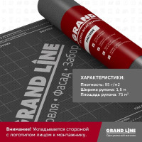 Ветро-влагозащитная пленка Grand Line Facade 249266