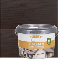 Акриловая краска для дерева HUSKY SIBERIAN коричневый RAL 8017, 2.7 л 31942