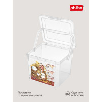 Контейнер для муки с декором Phibo 5.3 л, бесцветный 43321280122