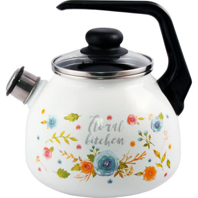 Эмалированный чайник appetite Floral kitchen 4с209я Floral