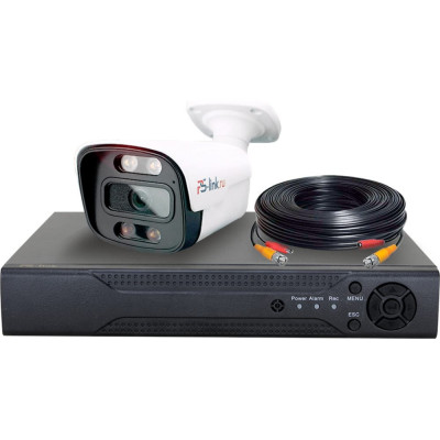 PS-link Комплект видеонаблюдения AHD 2Мп KIT-C201HDC 1 уличная камера Fullcolor 4104