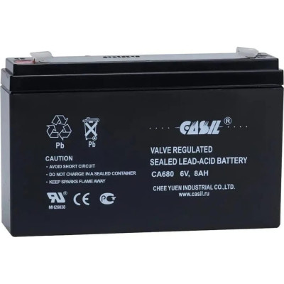 CASIL Аккумуляторная батарея CA680 (6 В / 8 Ач) 10601915