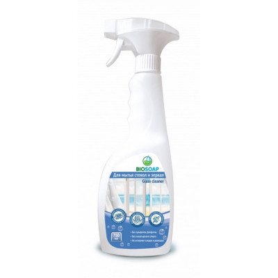 Средство для мытья стекол и зеркал BIOSOAP Glass cleaner 9150775