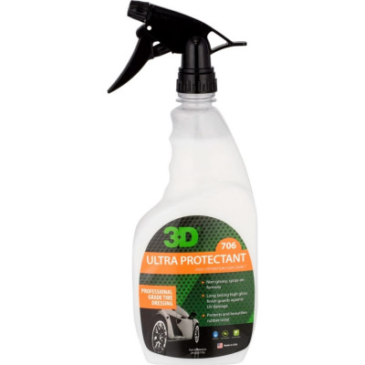 Чернение резины и пластика 3D Ultra Protectant 706OZ24 020581