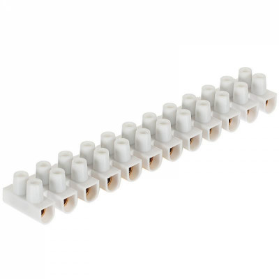 General Lighting Systems Зажим винтовой GZV-3-12-W, 3А, 12 пар, полиэтилен, белый, 1 10 1200 475400
