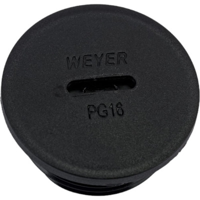 Weyer заглушка отверстия DPK-P16B - заглушка под плоскую отвертку, нар. PG16 WE6801300