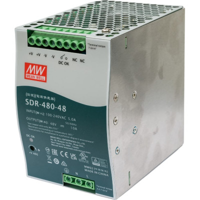 Mean Well Источник питания AC/DC SDR-480-48 Т00288602