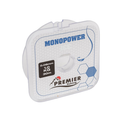 Premier Fishing Леска MONOPOWER ICE 0,08mm/30m Clear Nylon PR-MI-T-008-30 280967