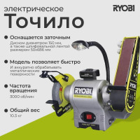 Ryobi Точило RBGL250G 5133004825