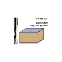 Фреза спиральная монолитная (8x32x80 мм; S 8 мм; RH; Z2) по дереву CMT 192.081.11