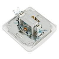 Телевизионная простая розетка, мама, белая 0-2400Гц TDM ELECTRIC Валдай SQ1804-0014