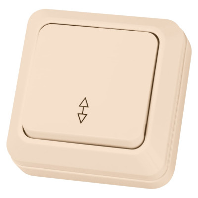 Проходной переключатель TDM ELECTRIC Ладога слоновая кость ОП одноклавишный SQ1801-0006