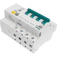 Автоматический выключатель дифференциального тока (АВДТ) DEKraft ДИФ-101, 4 Р, хар-ка C, 25 A, 30 мА, тип AC, 4.5 кА 15022DEK