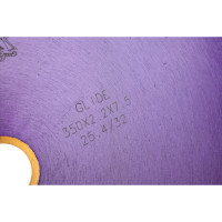 Диск алмазный сплошная кромка G/L по граниту 350D-2.2T-7.5W-25.4/32 MESSER 01-22-350