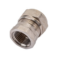 Обжимная муфта - В 20х1/2 никелированная Uni-Fitt 661N7200