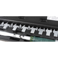 Динамометрический ключ с набором рожковых насадок Hans 13-30, 40-200 Nm, 1/2" 4673