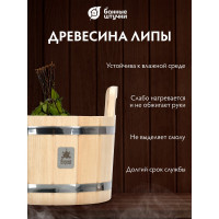 Ушат с нержавеющей вставкой Банные штучки 10 л 33217