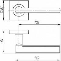 Раздельная ручка AJAX POLO JK BL-24 черный 43385