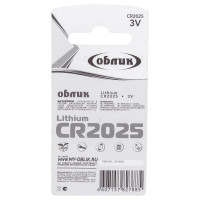 Литиевая батарейка Облик CR2025 1-BL УТ-00000304