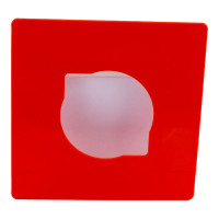 Декоративная рамка Bylectrica накладка под выключатель, ЮЛИГ.735212.410 оранжевый