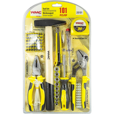 Набор инструментов WMC TOOLS 101пр, 1/4", в блистере 47910 20101