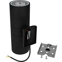 Светодиодный архитектурный светильник Jazzway PWL-300110/30D 2х9Вт 6500К BL 230В/50Гц IP65 черный фасадный 2857927B