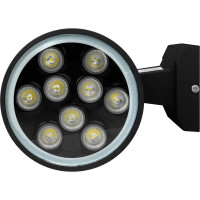 Светодиодный архитектурный светильник Jazzway PWL-300110/30D 2х9Вт 6500К BL 230В/50Гц IP65 черный фасадный 2857927B