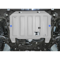 Защита картера и КПП Rival Haval F7 2019-2024/F7x 2019-н.в., алюминий 3 мм, 333.9417.1