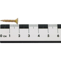 Универсальные шурупы ВИРТУОЗ 3,5х20 мм, потайная головка, желтый цинк 100 шт 02716