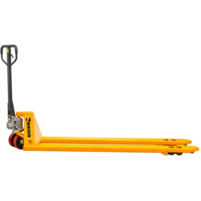 Гидравлическая тележка RHIHO с длинными вилами и полиуретановыми колесами SD2025L