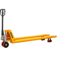 Гидравлическая тележка RHIHO с длинными вилами и полиуретановыми колесами SD1525L
