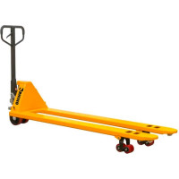 Гидравлическая тележка RHIHO с длинными вилами и полиуретановыми колесами SD1525L