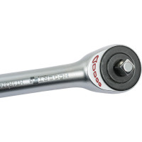 Трещотка HOEGERT TECHNIK с поворотной рукояткой, 1/4, 60 зубцов HT1R374