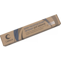 Блок евророзеток Cabeus горизонтальный, 4 розетки, 10 A, шнур 2 м, вилка IEC 320 C14 PDU-4P-2IEC
