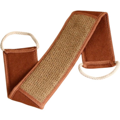 Мочалка EUROHOUSE рами, крапива, длинная с ручками, 73х8 см 5858