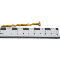 Набор для крепления ВИРТУОЗ дюбель 8x60 К, шуруп 5x70 потайная головка, желтый цинк, 50 шт. 550-00675