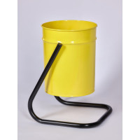 Уличная урна ПРОФМЕТСТИЛЬ металлическая, жёлтая 385