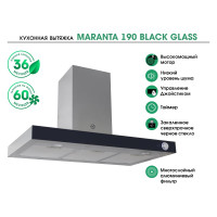 Кухонная вытяжка MBS MARANTA 190 BLACK GLASS 5101