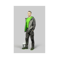 Непромокаемая куртка HOEGERT TECHNIK HEINER, темно-серый/зеленый, р.L/52 HT5K249-L